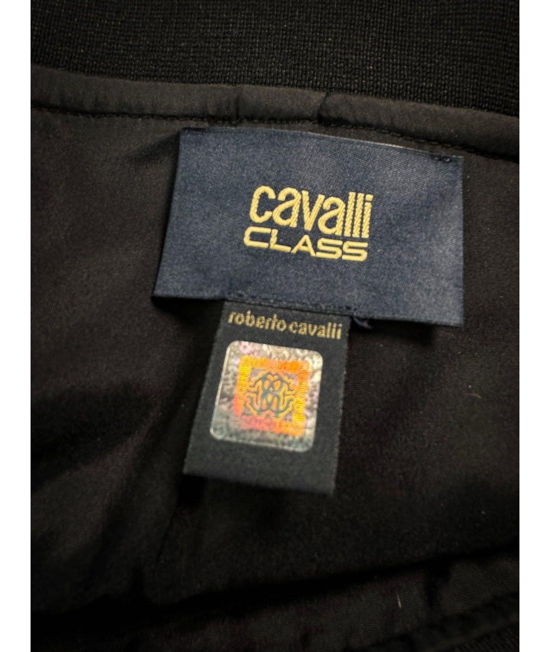 CAVALLI CLASS Черная хлопковая юбка макси, фото 7