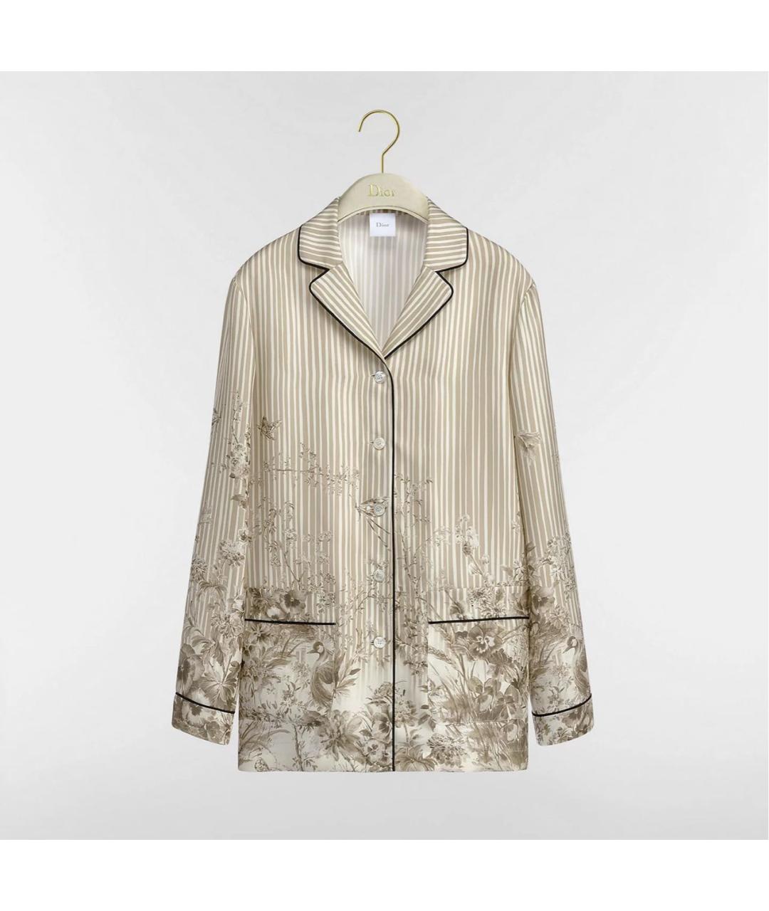 CHRISTIAN DIOR Бежевая пижамы и сорочки, фото 4