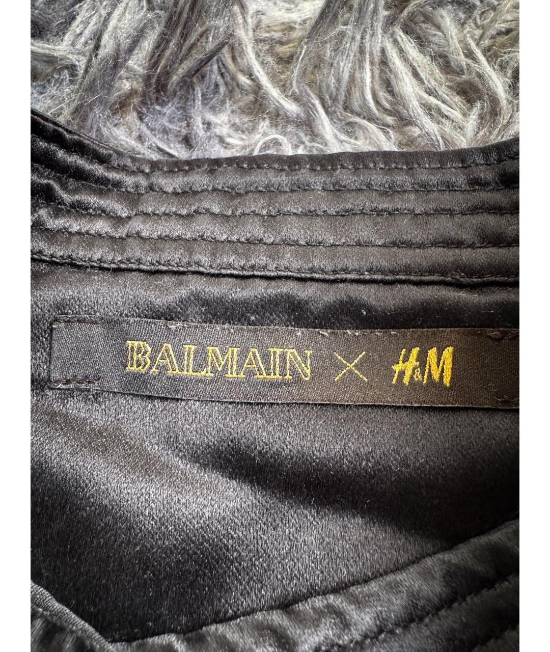 BALMAIN Черный хлопковый пиджак, фото 6