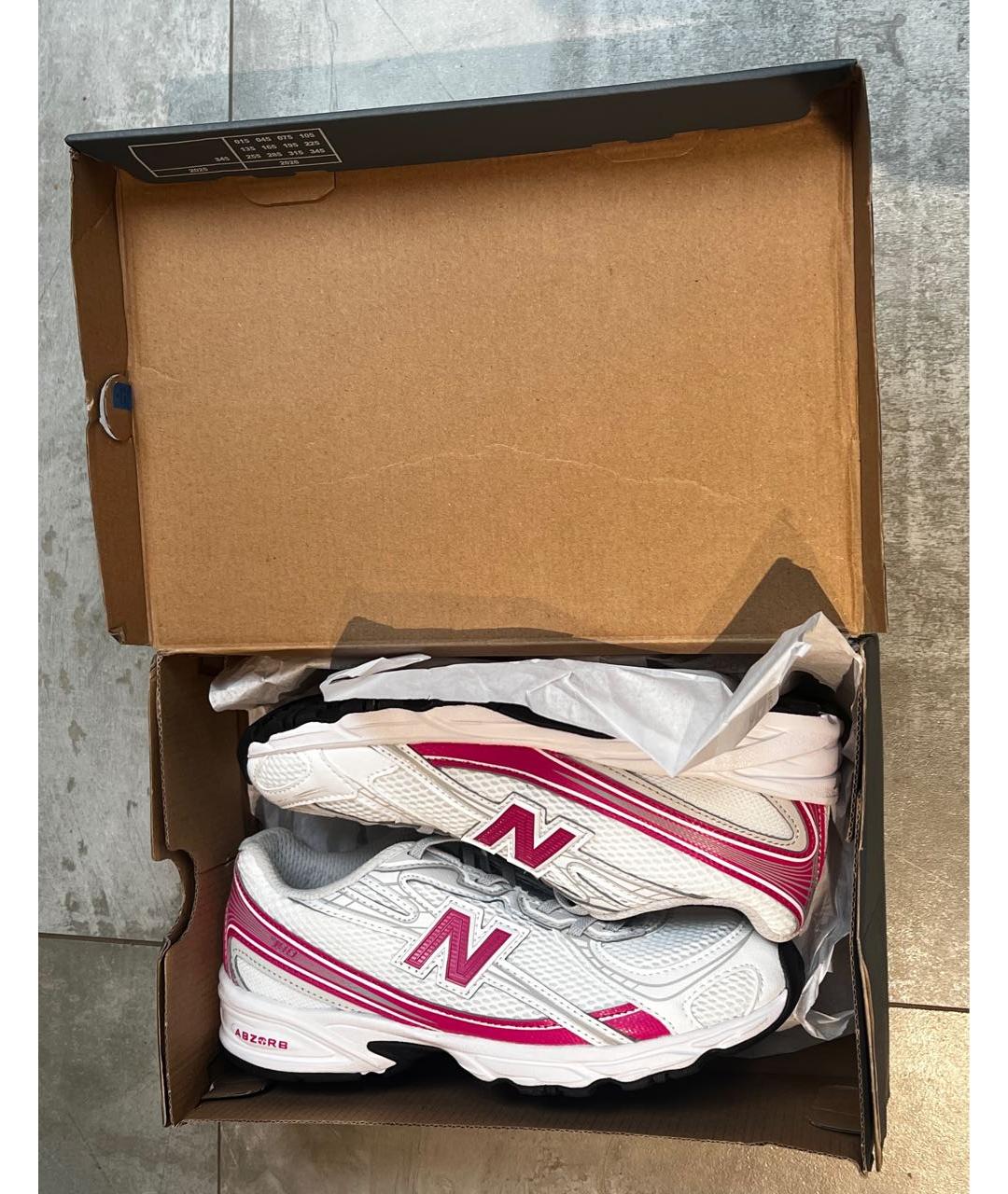 NEW BALANCE Белые кожаные кеды, фото 4