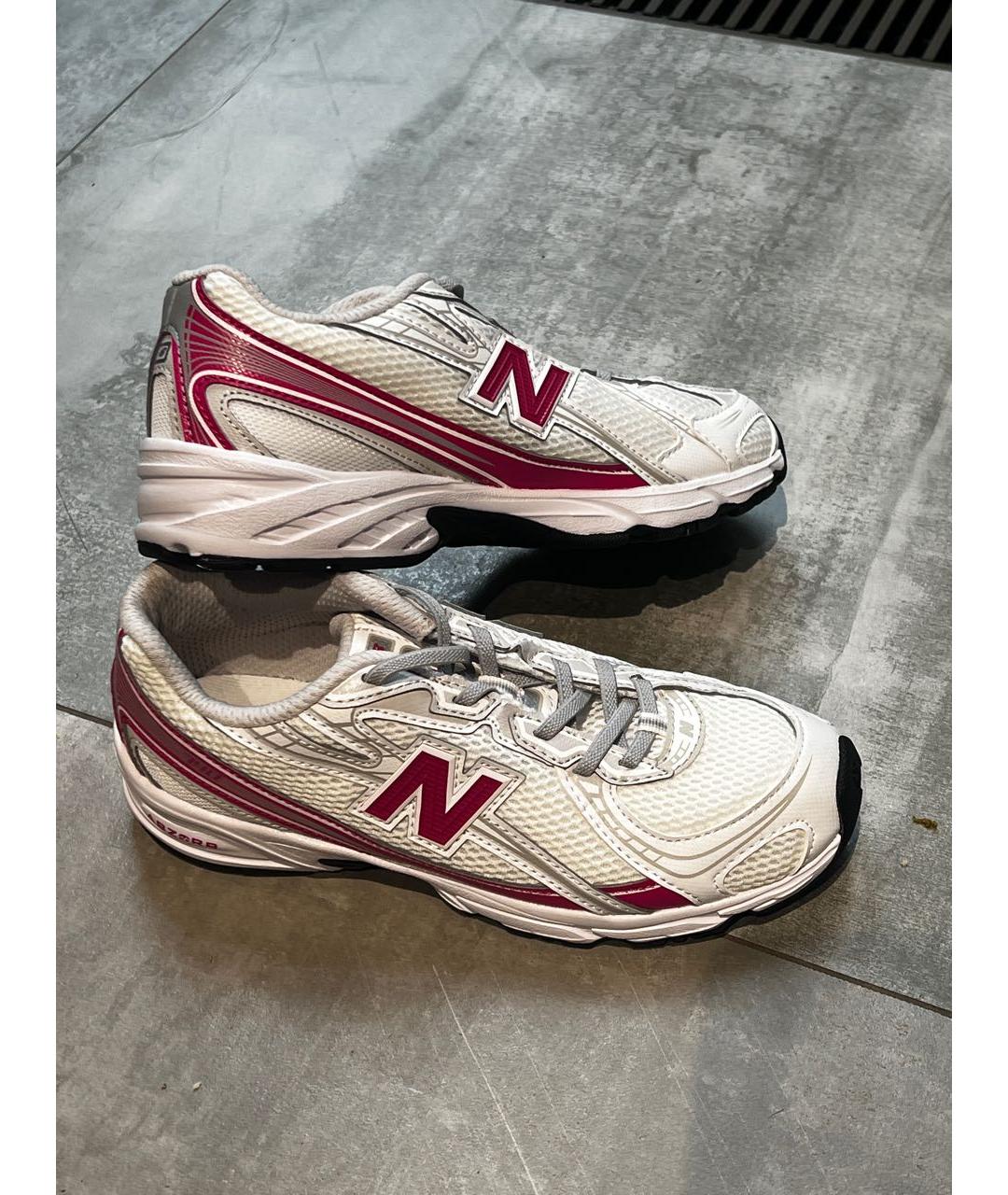 NEW BALANCE Белые кожаные кеды, фото 7