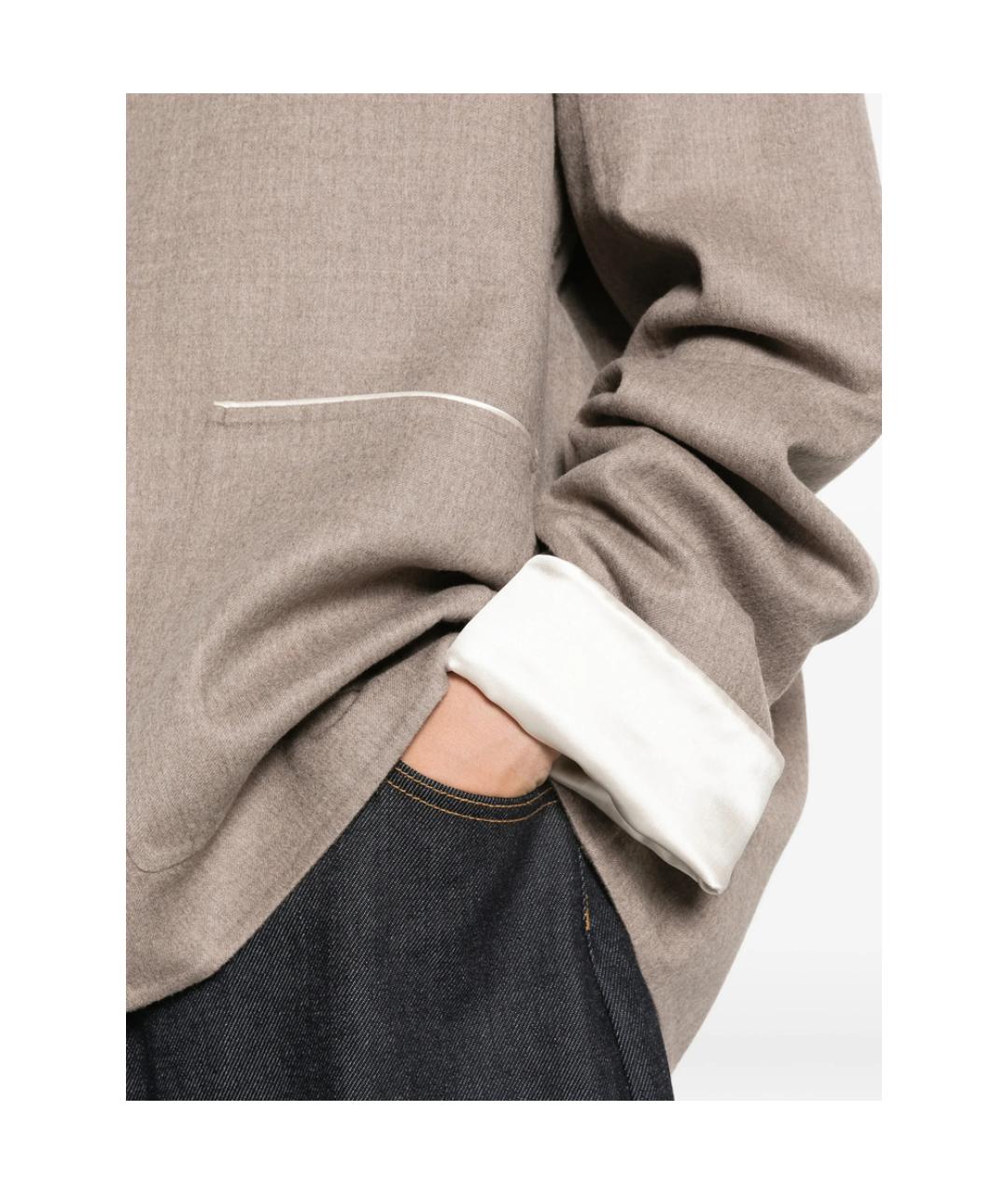 Carven Бежевая блузы, фото 5