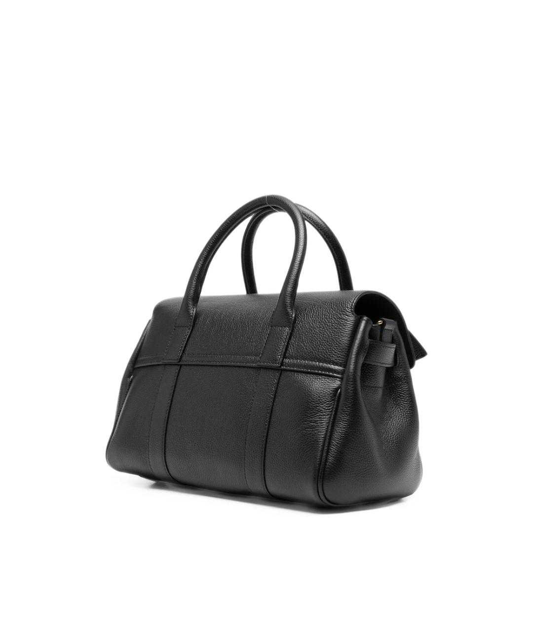 MULBERRY Черная кожаная сумка тоут, фото 3