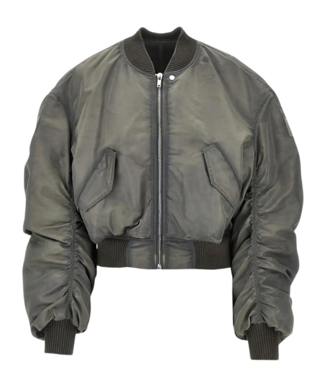 RICK OWENS Серая хлопковая куртка, фото 1