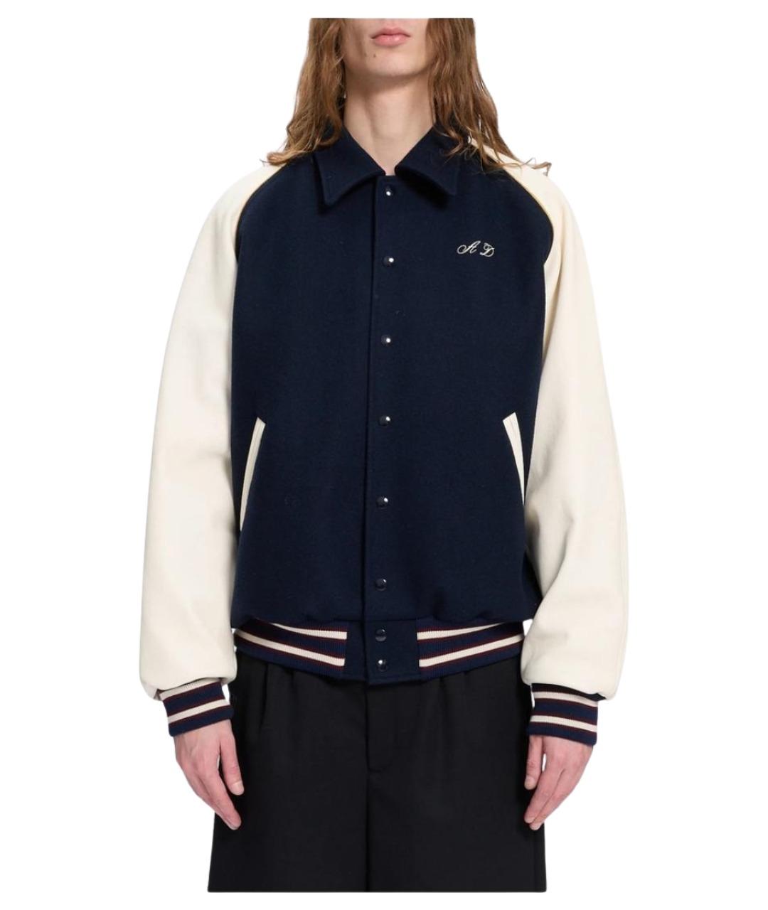 ANN DEMEULEMEESTER Синяя шерстяная куртка, фото 1