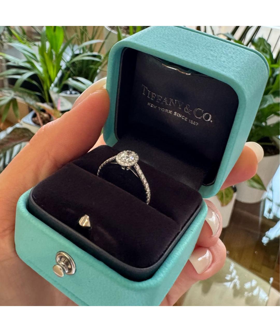 TIFFANY&CO Серебряное платиновое кольцо, фото 5