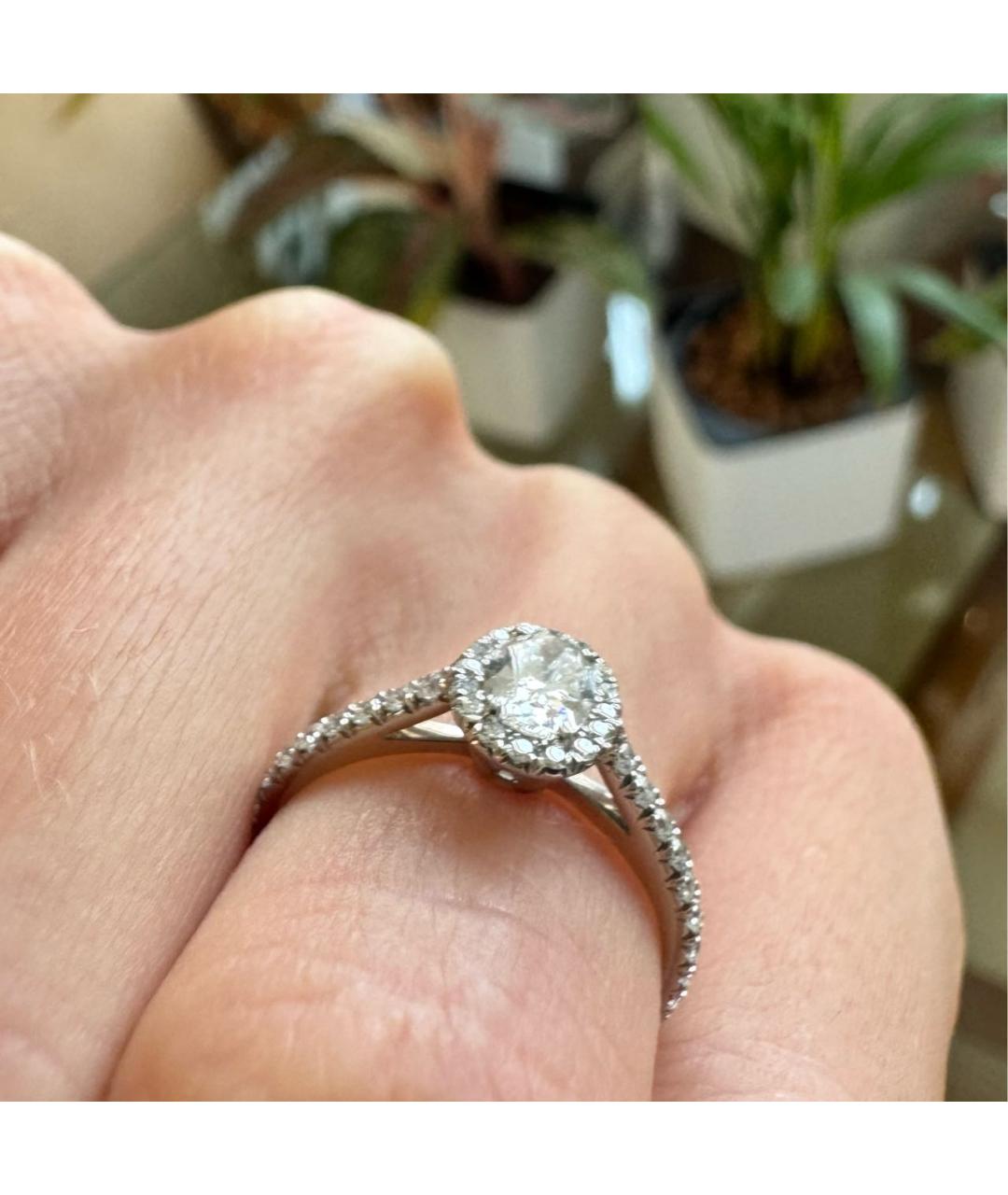 TIFFANY&CO Серебряное платиновое кольцо, фото 3