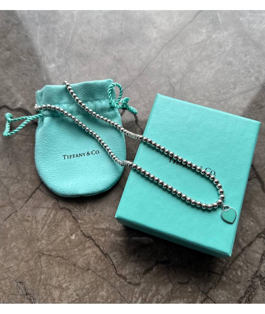 TIFFANY&CO Серебряное серебряное колье, фото 3