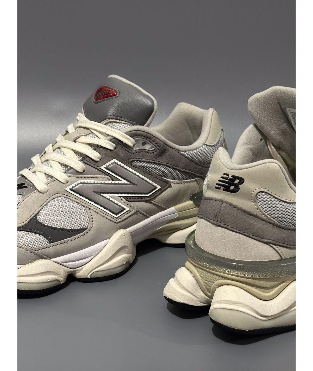 NEW BALANCE Серые нубуковые низкие кроссовки / кеды, фото 7