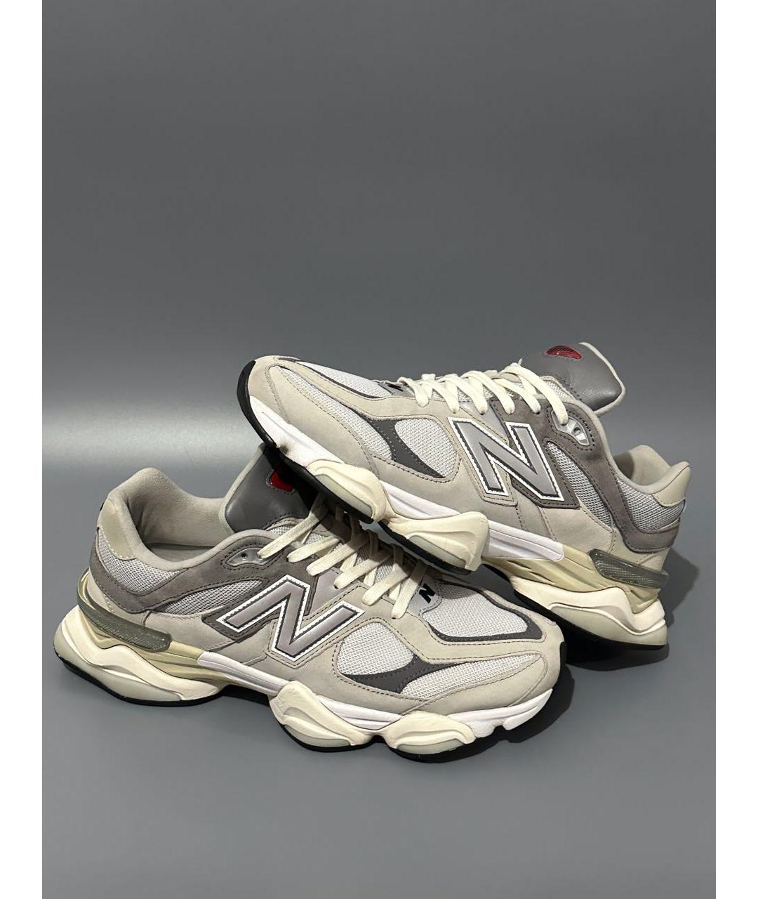 NEW BALANCE Серые нубуковые низкие кроссовки / кеды, фото 6