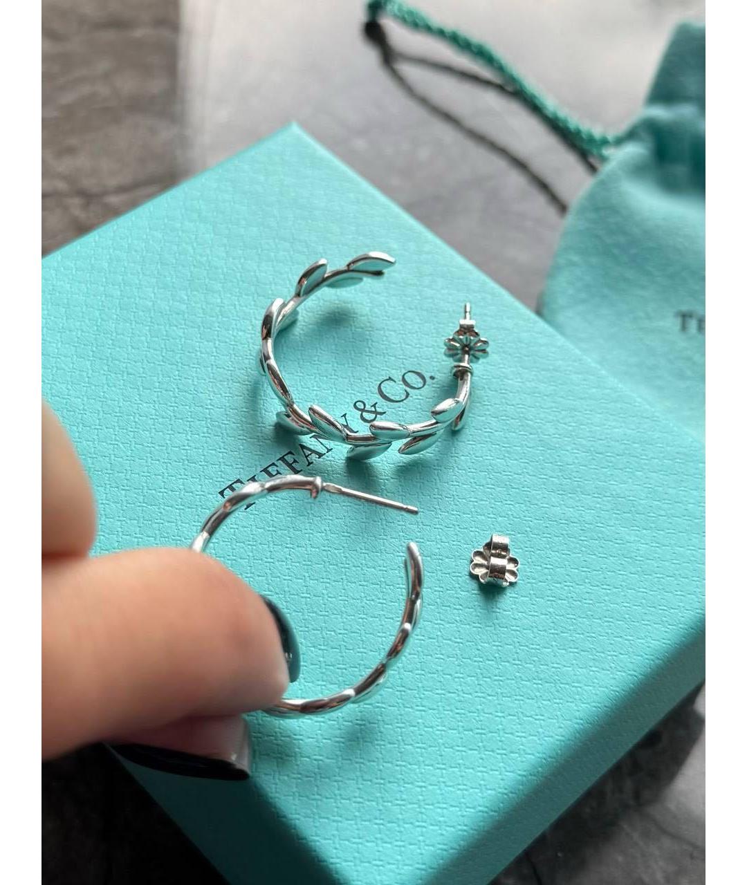 TIFFANY&CO Серебряные серебряные серьги, фото 6