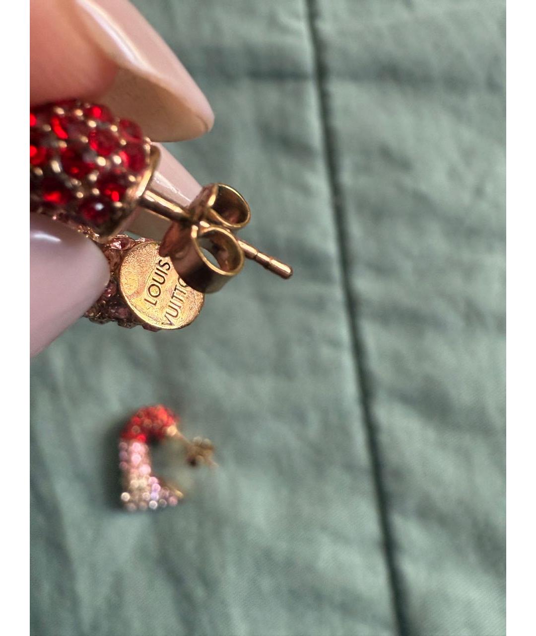 LOUIS VUITTON Золотые серьги, фото 5