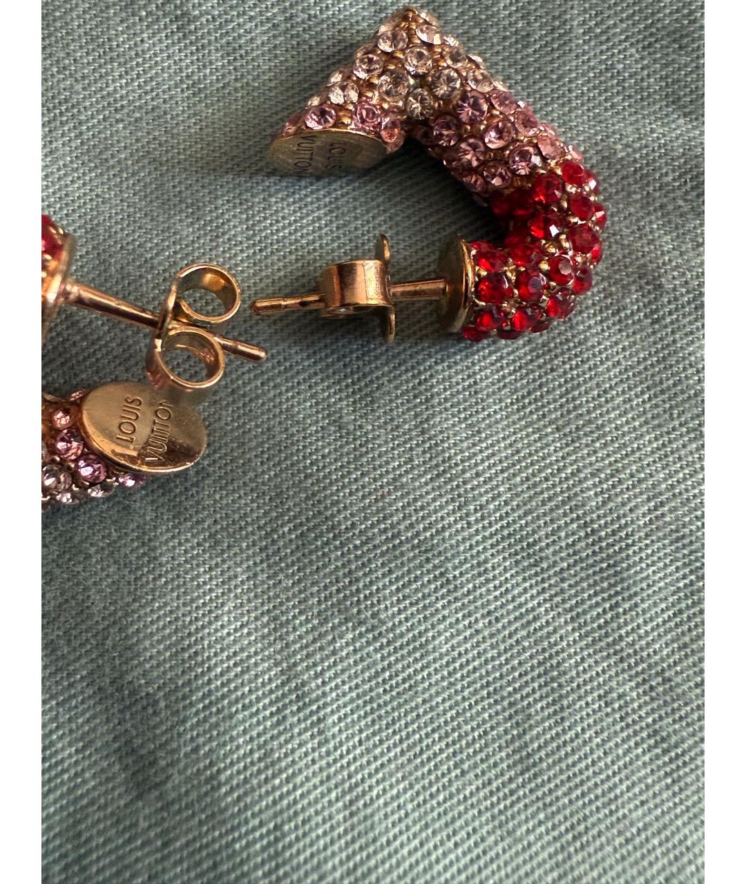 LOUIS VUITTON Золотые серьги, фото 3