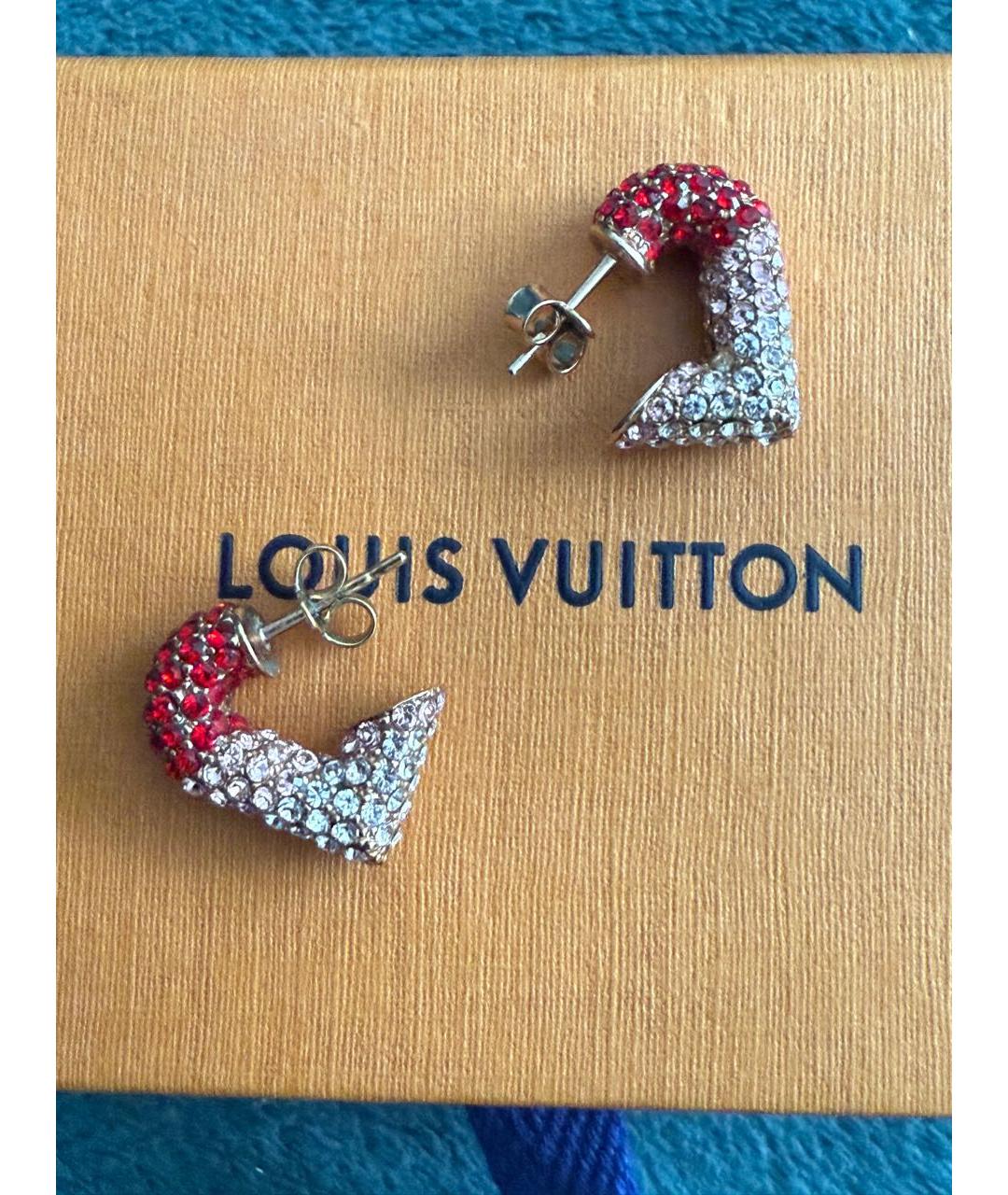 LOUIS VUITTON Золотые серьги, фото 7