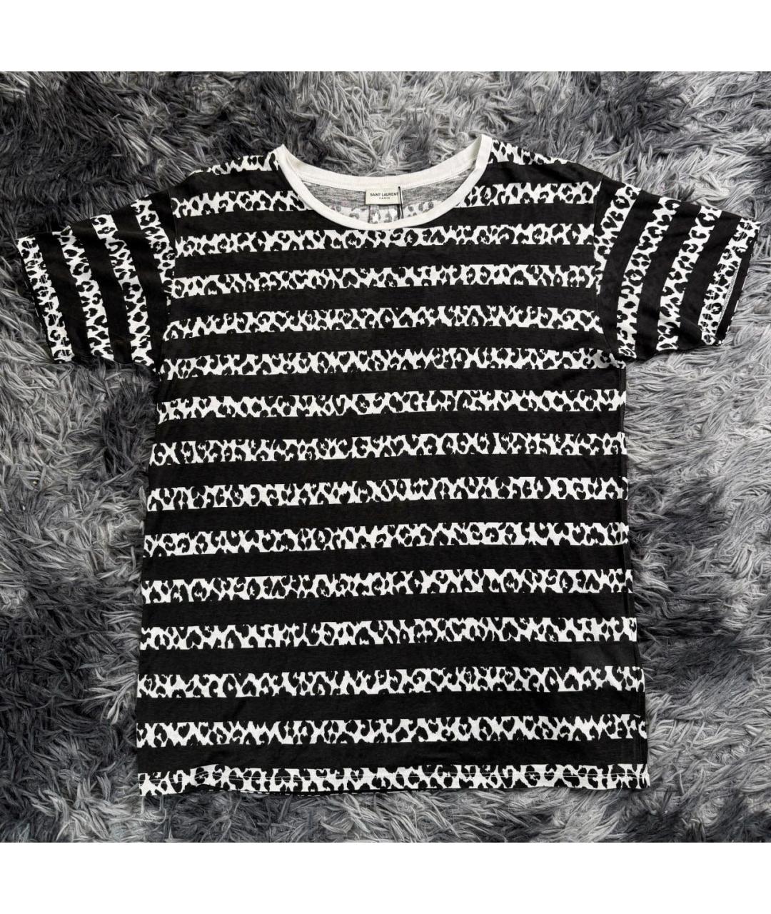 SAINT LAURENT Белая хлопковая футболка, фото 5