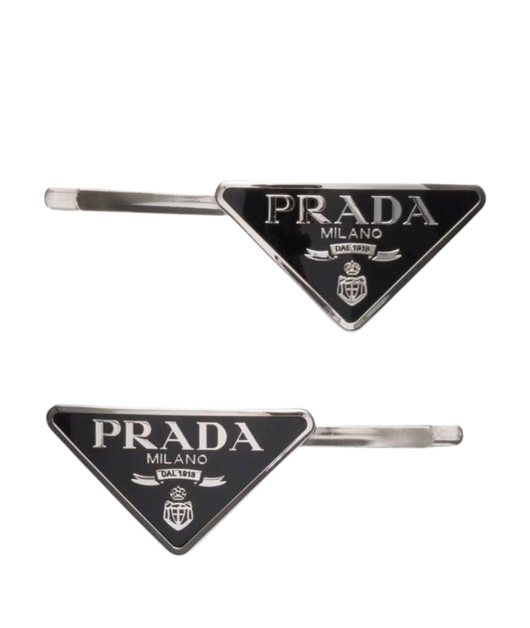 PRADA Черная заколка, фото 1