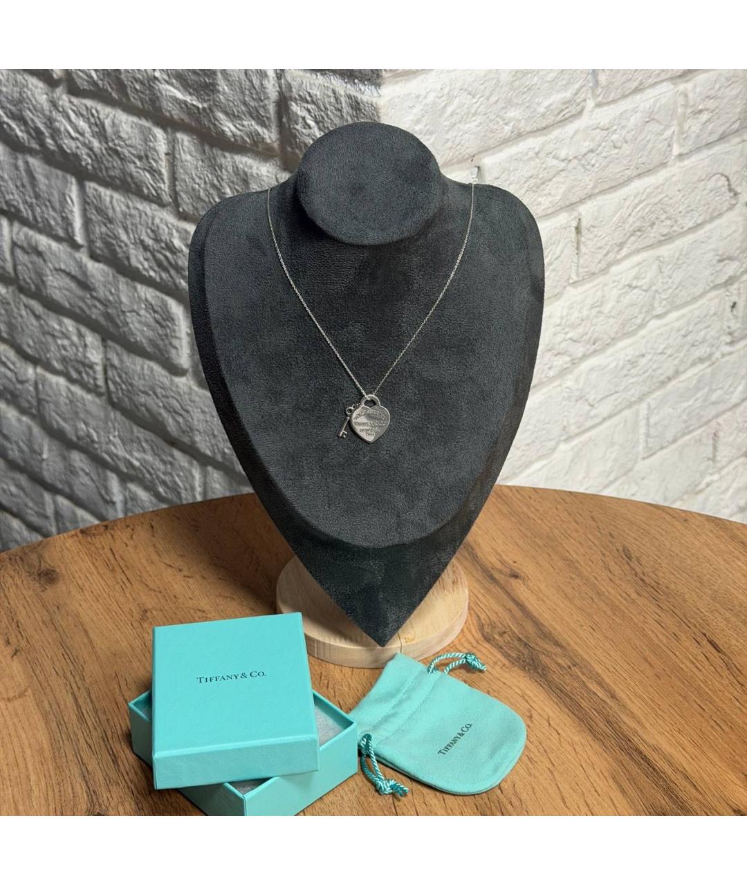 TIFFANY&CO Серебряное серебряное колье, фото 3