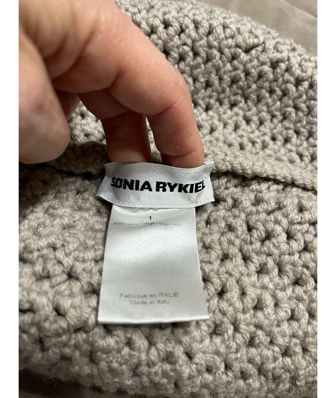 SONIA RYKIEL Бежевая шерстяная шапка, фото 3