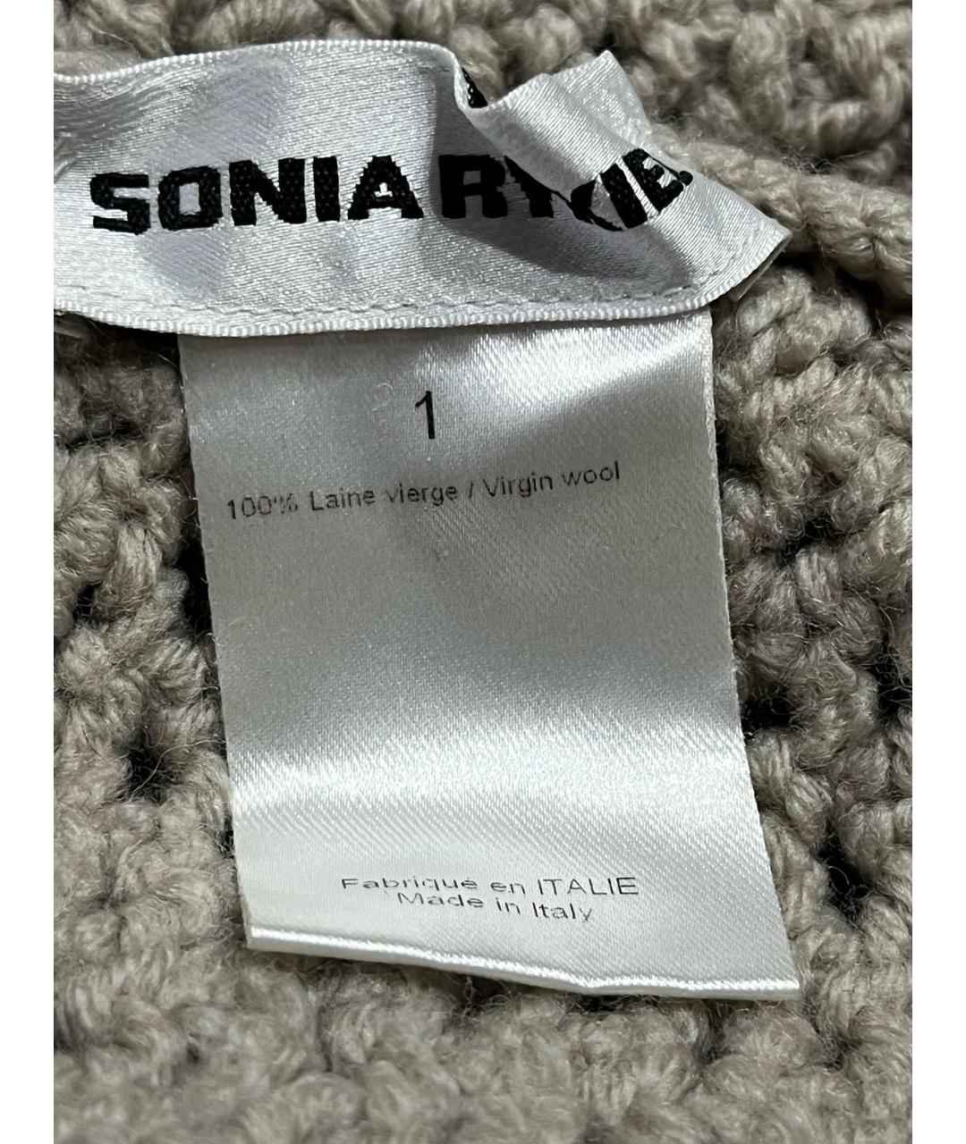 SONIA RYKIEL Бежевая шерстяная шапка, фото 6