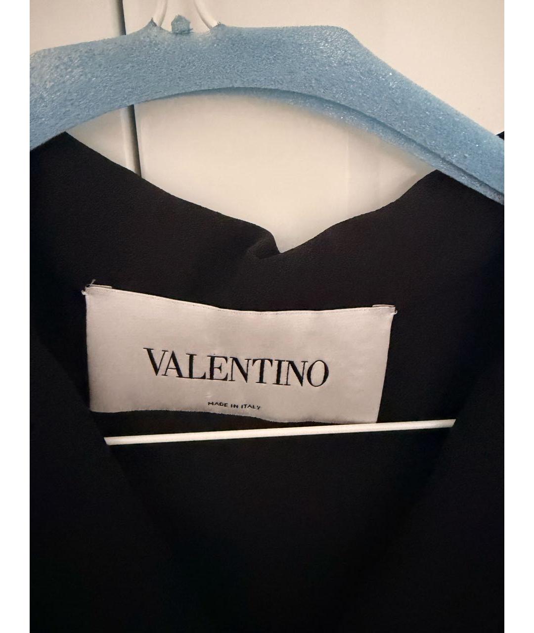 VALENTINO Черное ацетатное коктейльное платье, фото 4