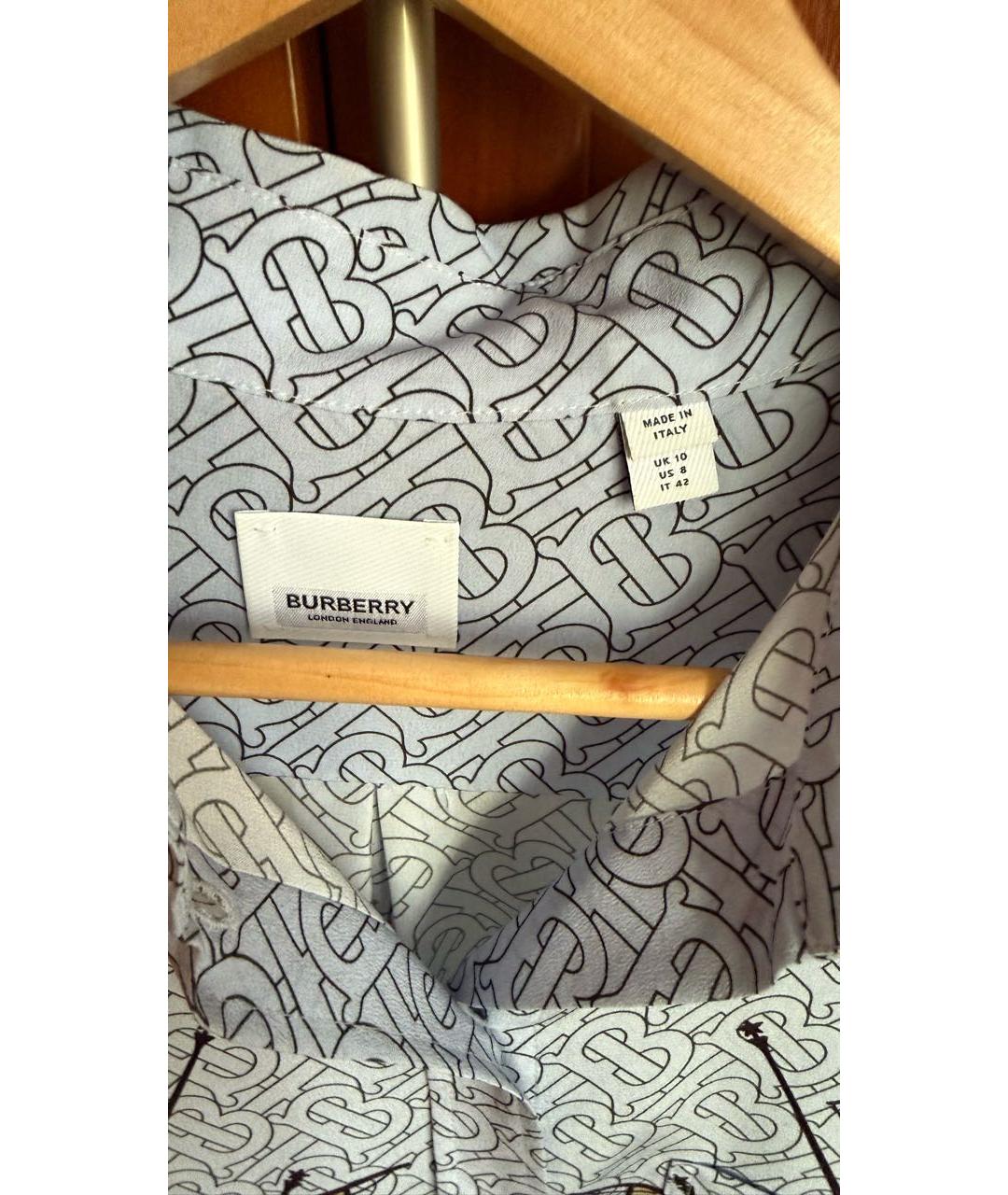 BURBERRY Мульти шелковая блузы, фото 3