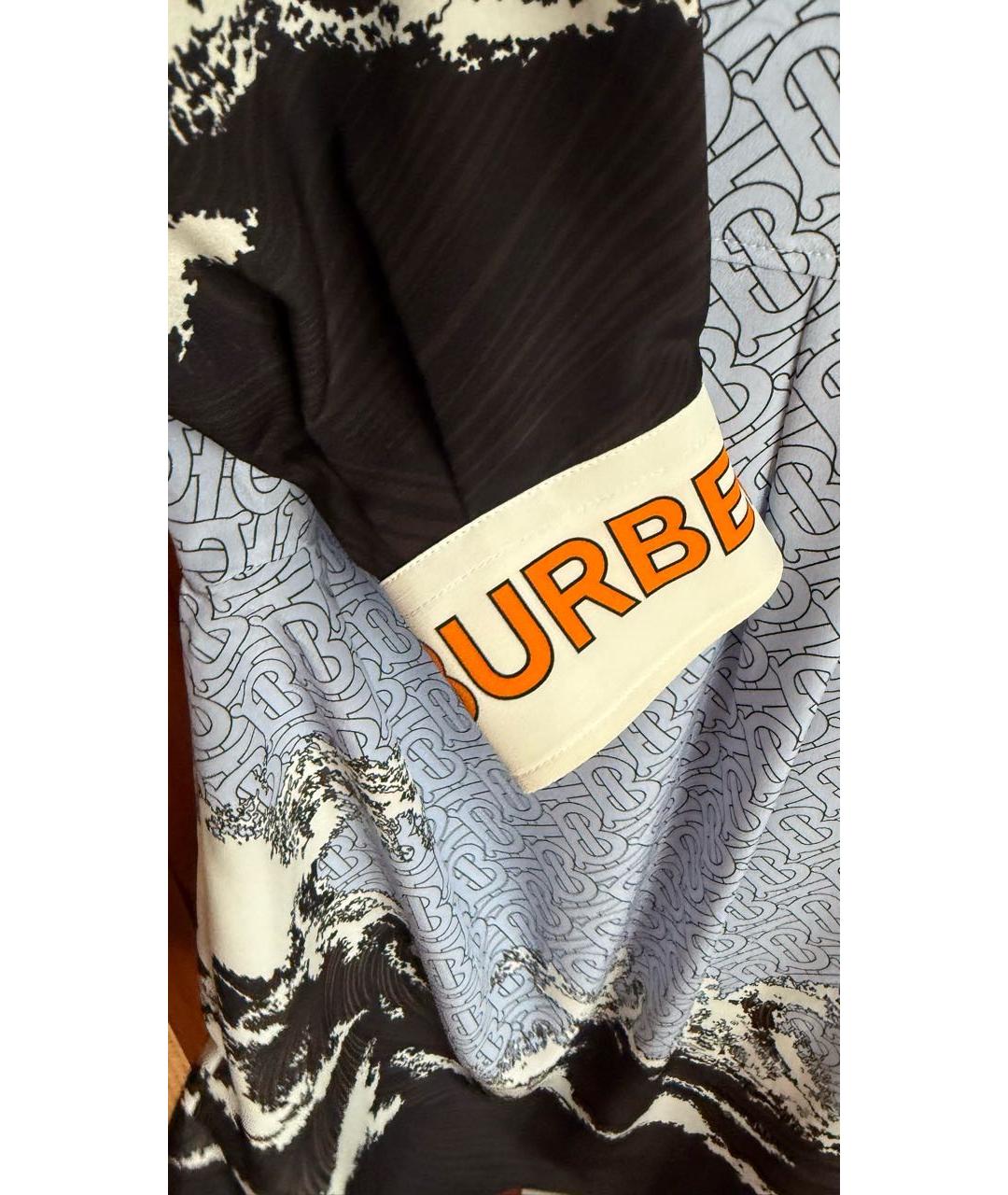 BURBERRY Мульти шелковая блузы, фото 4