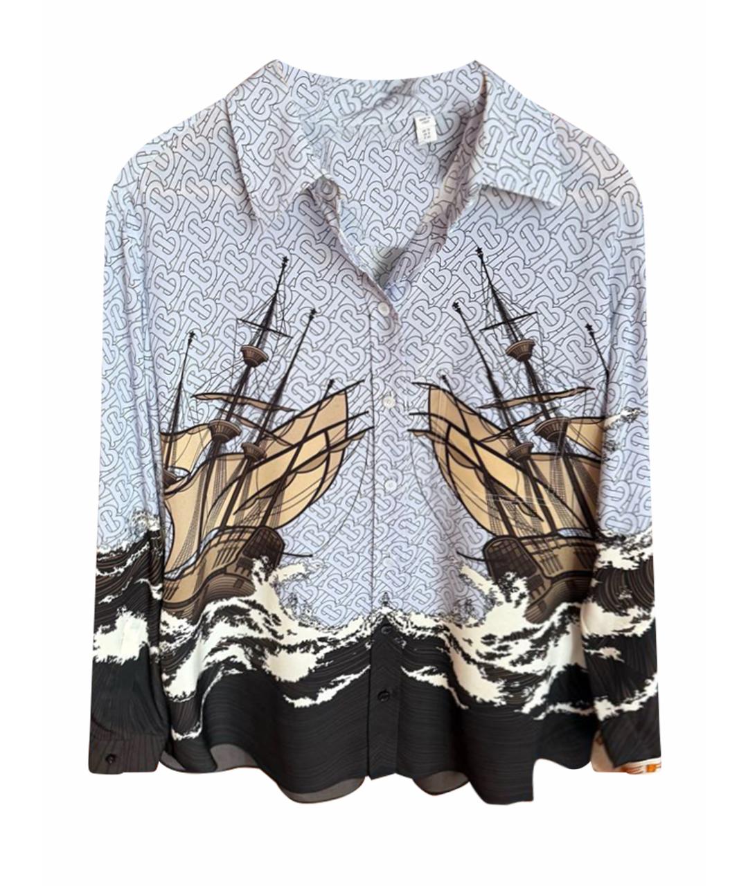 BURBERRY Мульти шелковая блузы, фото 1