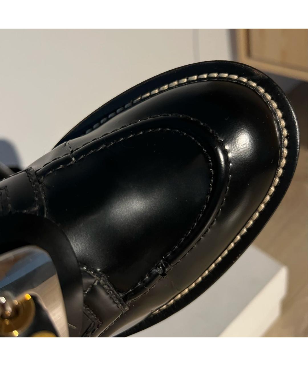 BALENCIAGA Черные кожаные ботинки, фото 5