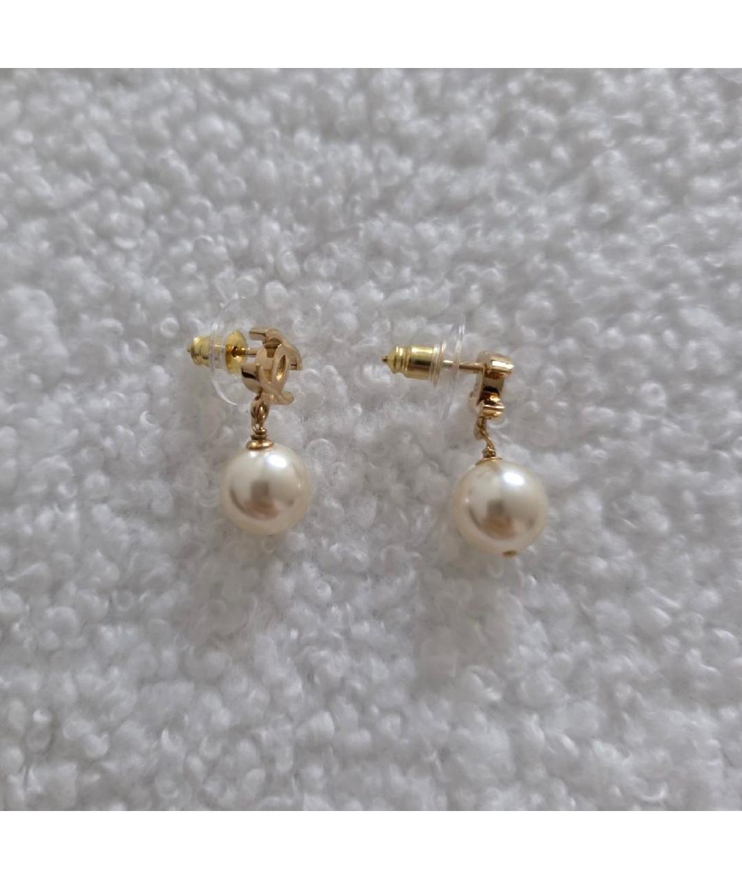 CHANEL Золотые серьги, фото 4