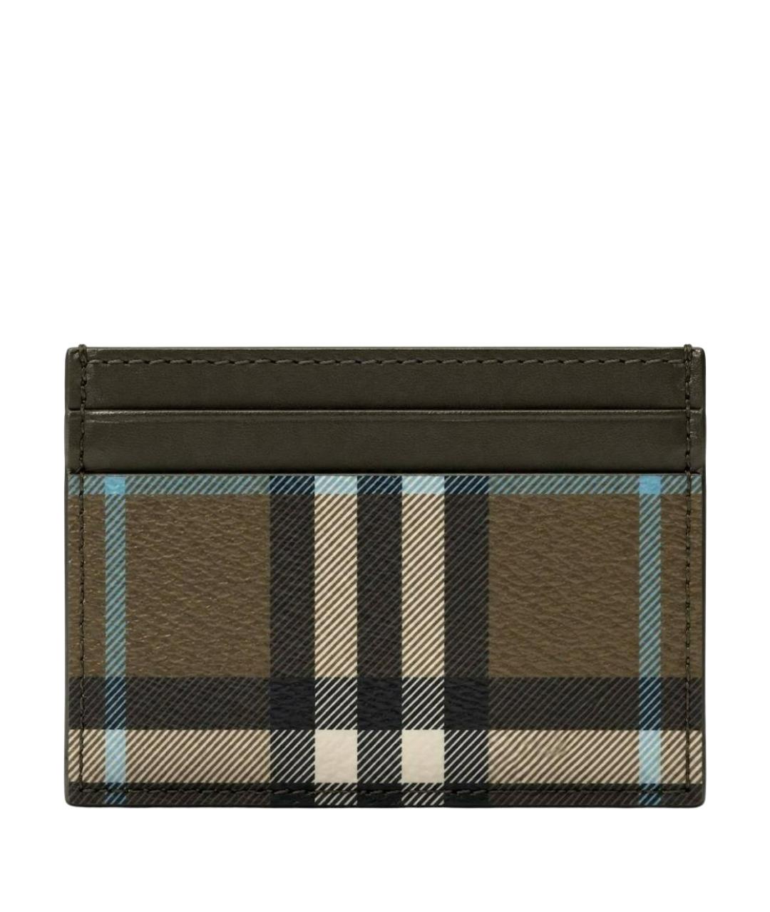 BURBERRY Коричневый кожаный кардхолдер, фото 1