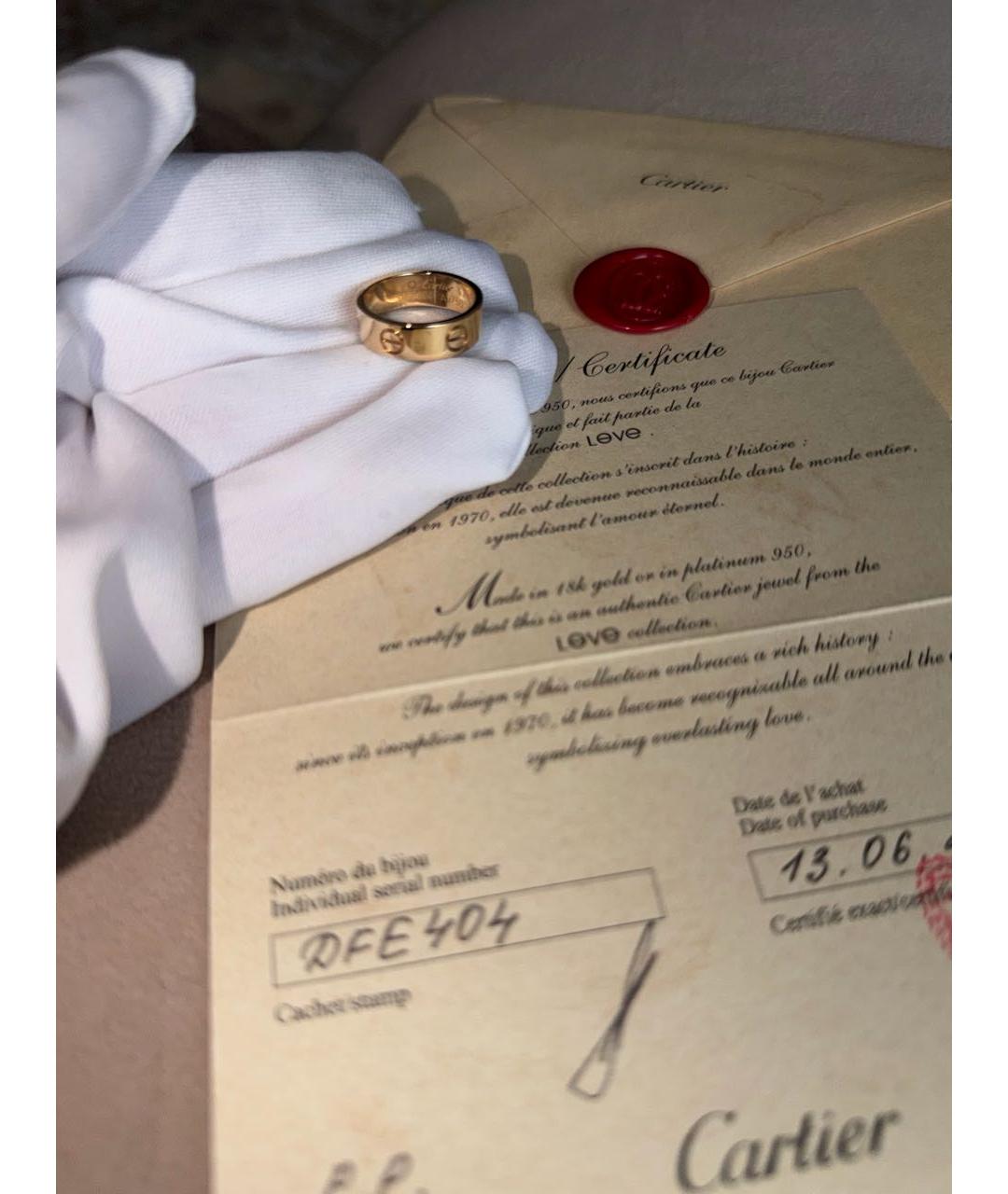 CARTIER Желтое кольцо из желтого золота, фото 6