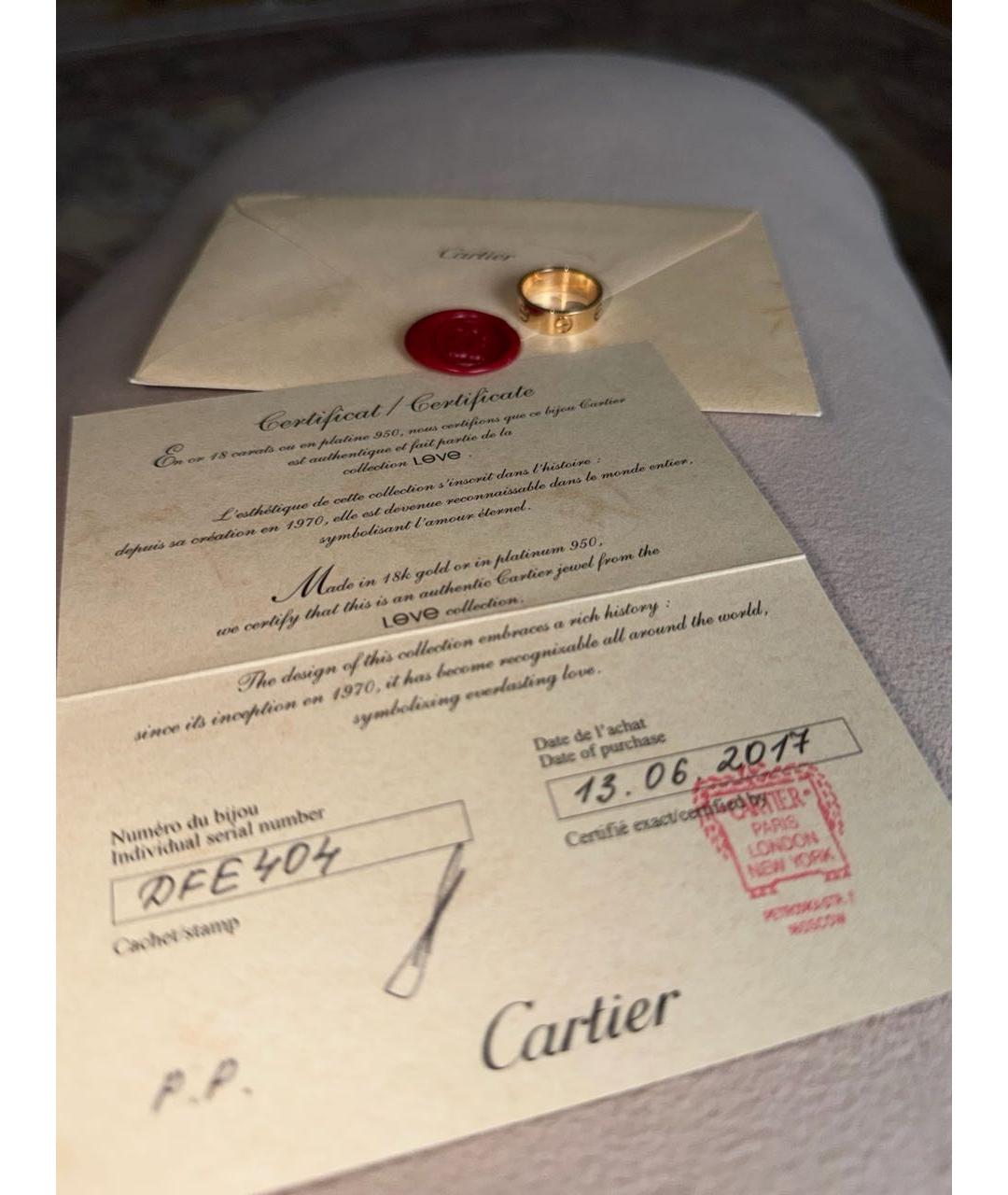 CARTIER Желтое кольцо из желтого золота, фото 5