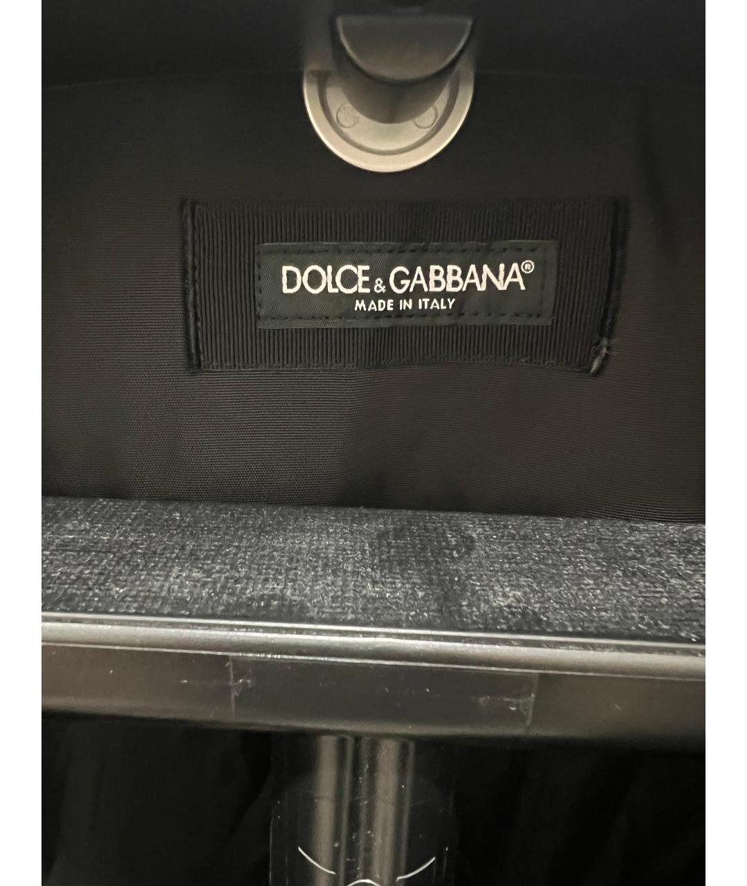 DOLCE&GABBANA Черная полиамидовая куртка, фото 4