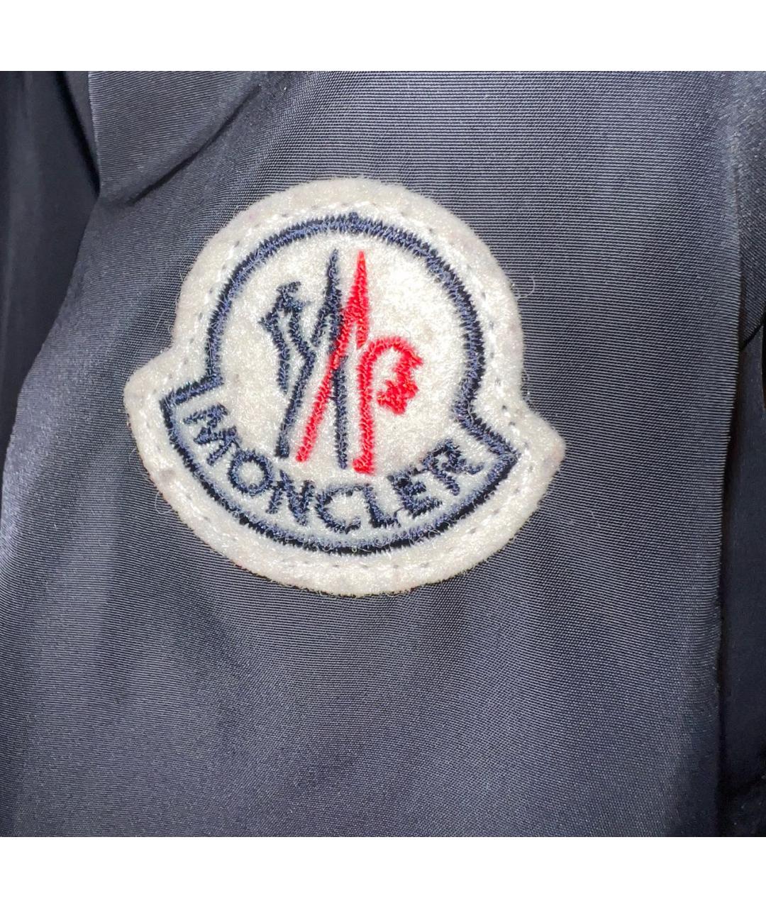 MONCLER Темно-синяя нейлоновая куртка, фото 5