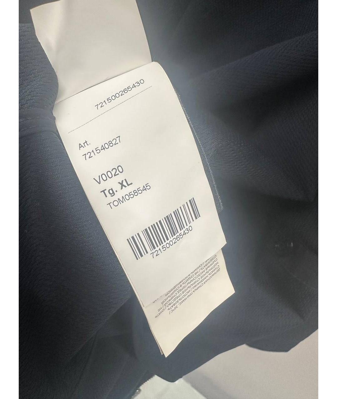 STONE ISLAND Темно-синяя полиэстеровая куртка, фото 6
