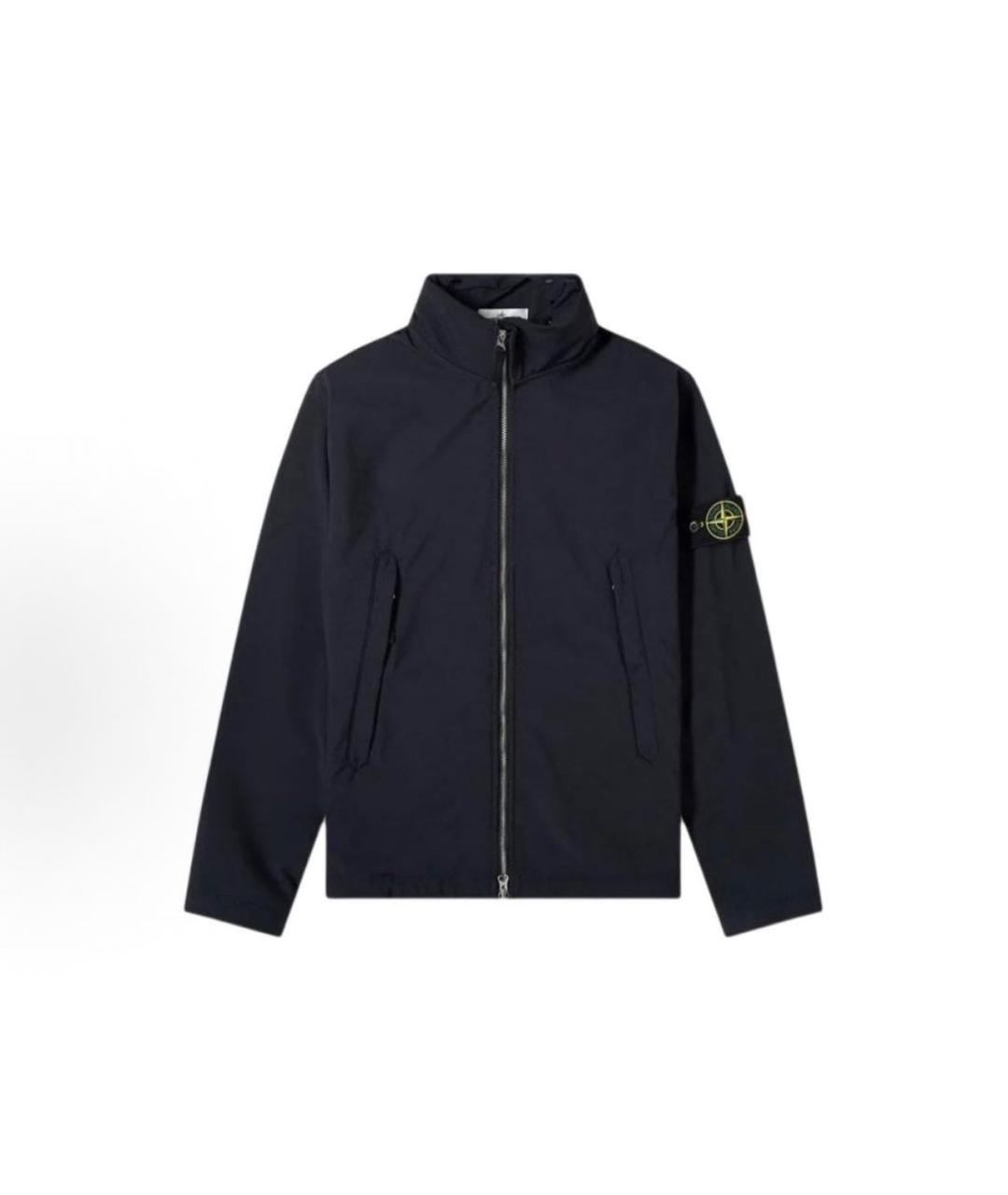 STONE ISLAND Темно-синяя полиэстеровая куртка, фото 8