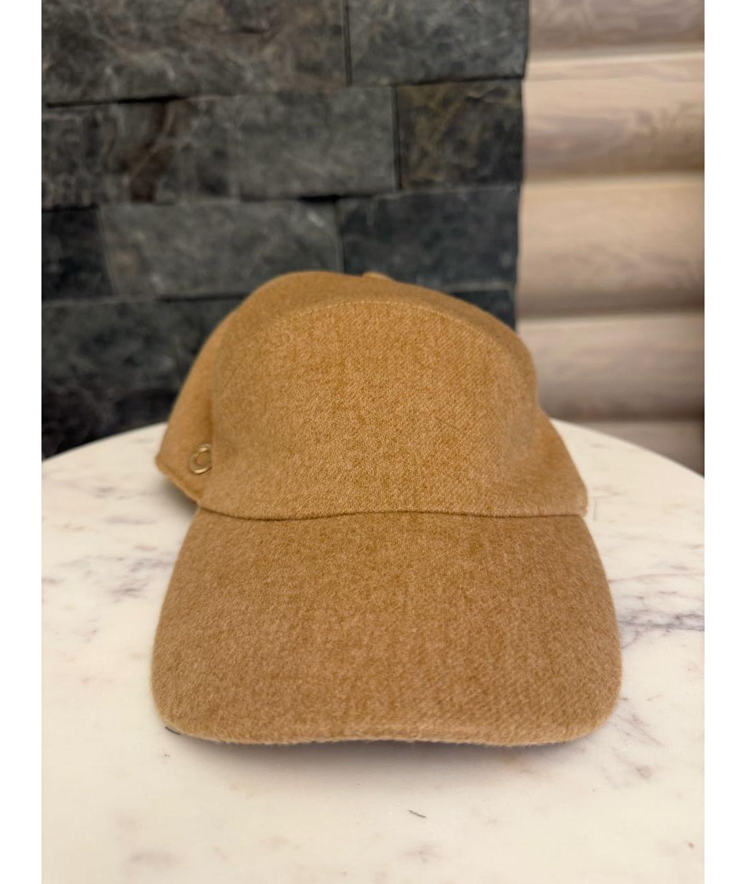 LORO PIANA Бежевая кашемировая кепка, фото 7
