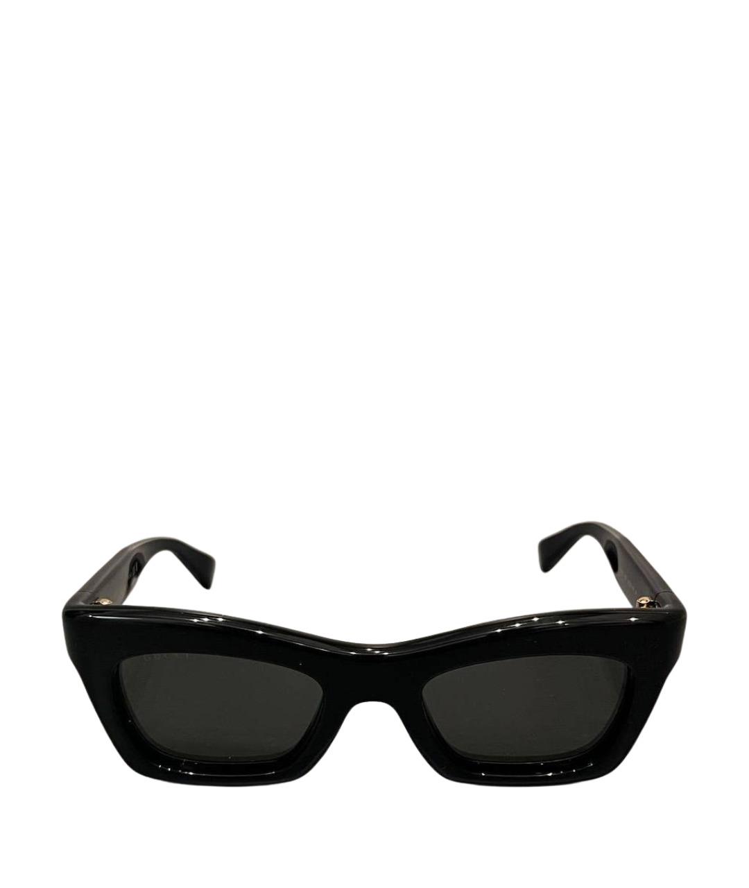 GUCCI Черные пластиковые солнцезащитные очки, фото 1
