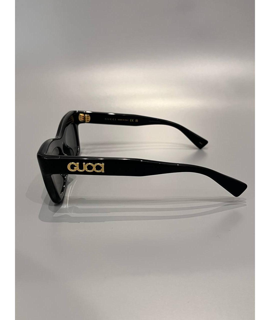 GUCCI Черные пластиковые солнцезащитные очки, фото 3