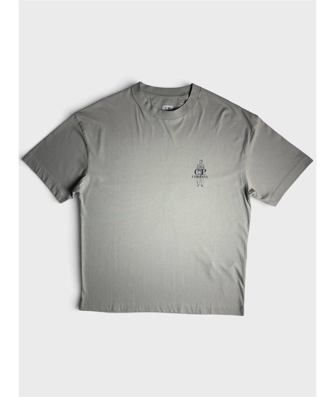 CP COMPANY Серая хлопковая футболка, фото 6