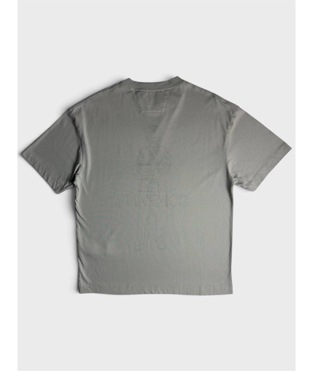 CP COMPANY Серая хлопковая футболка, фото 2
