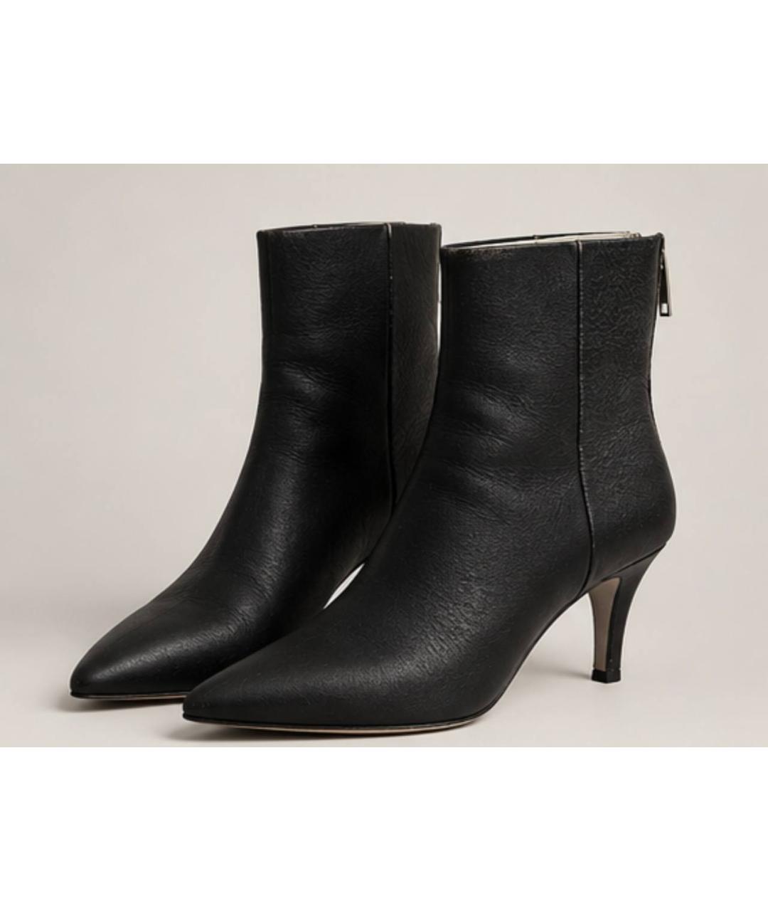 MAISON MARGIELA Черные кожаные ботильоны, фото 8