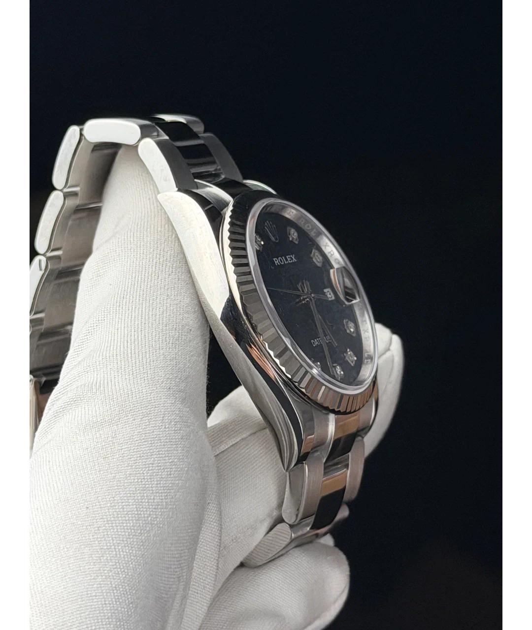 ROLEX Синие часы из белого золота, фото 5