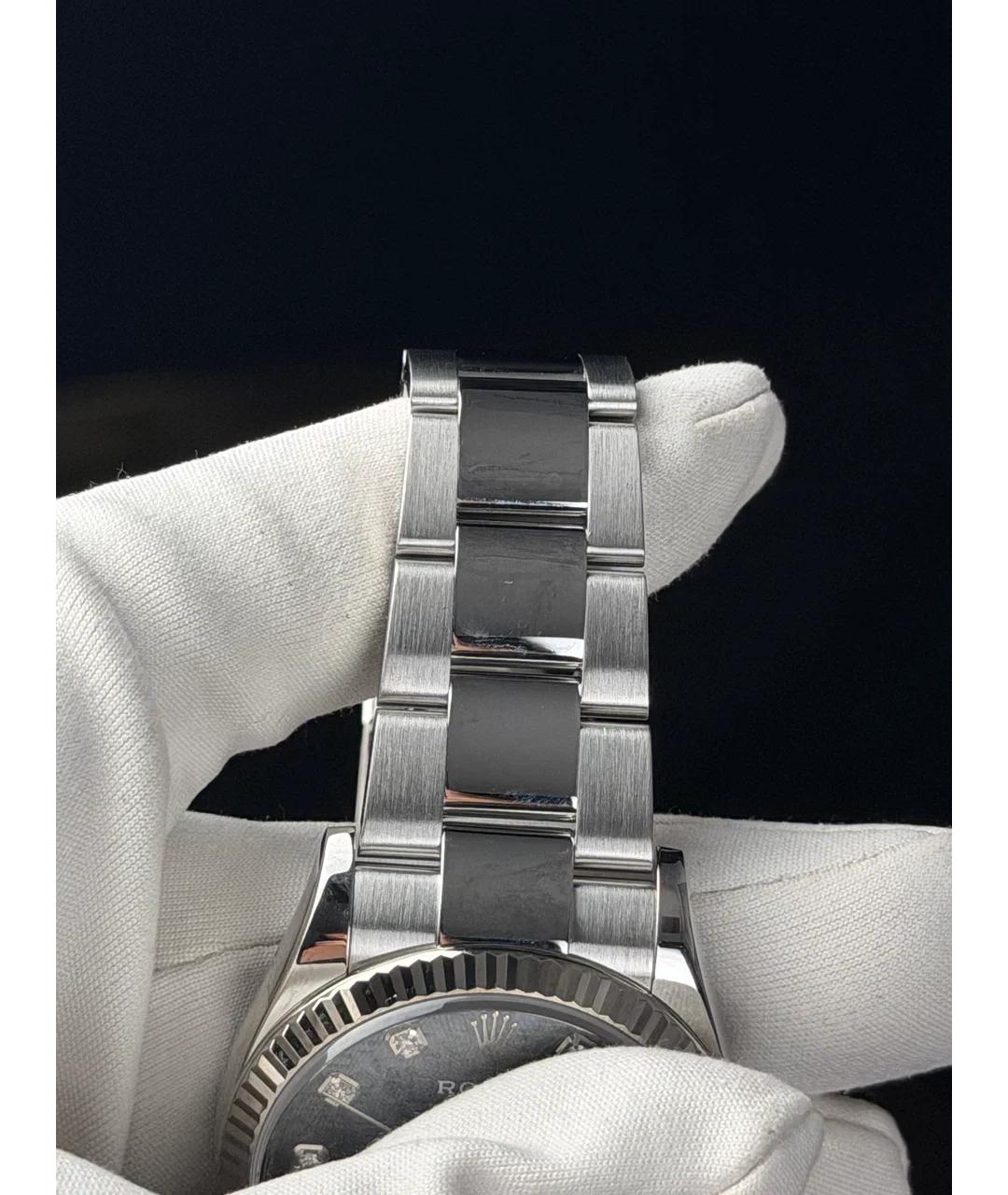 ROLEX Синие часы из белого золота, фото 6