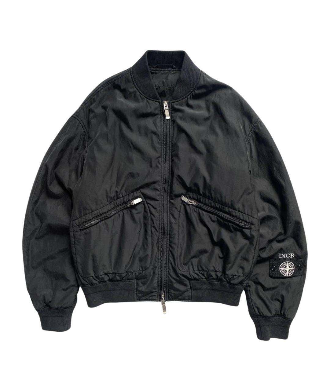 STONE ISLAND Черная нейлоновая куртка, фото 1