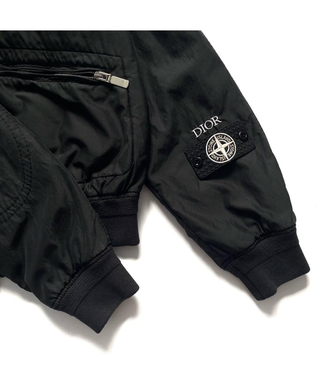 STONE ISLAND Черная нейлоновая куртка, фото 3