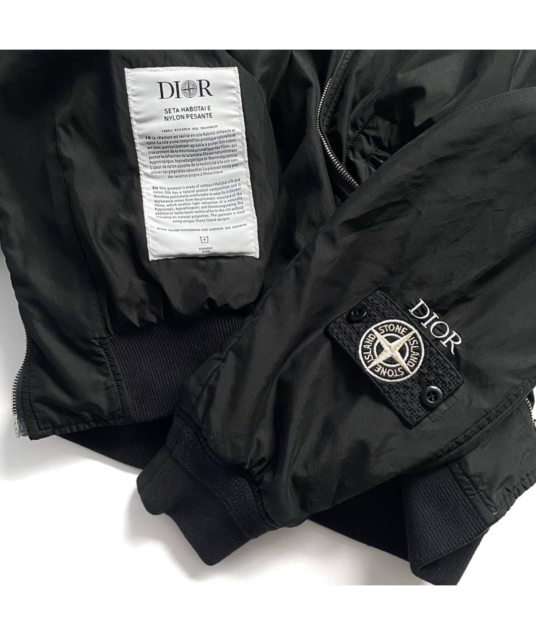 STONE ISLAND Черная нейлоновая куртка, фото 4