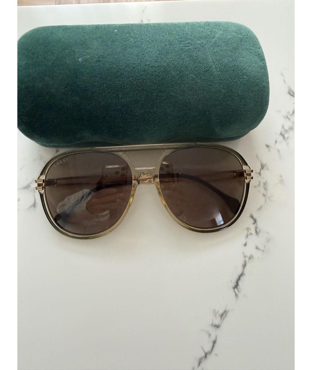 GUCCI Пластиковые солнцезащитные очки, фото 5