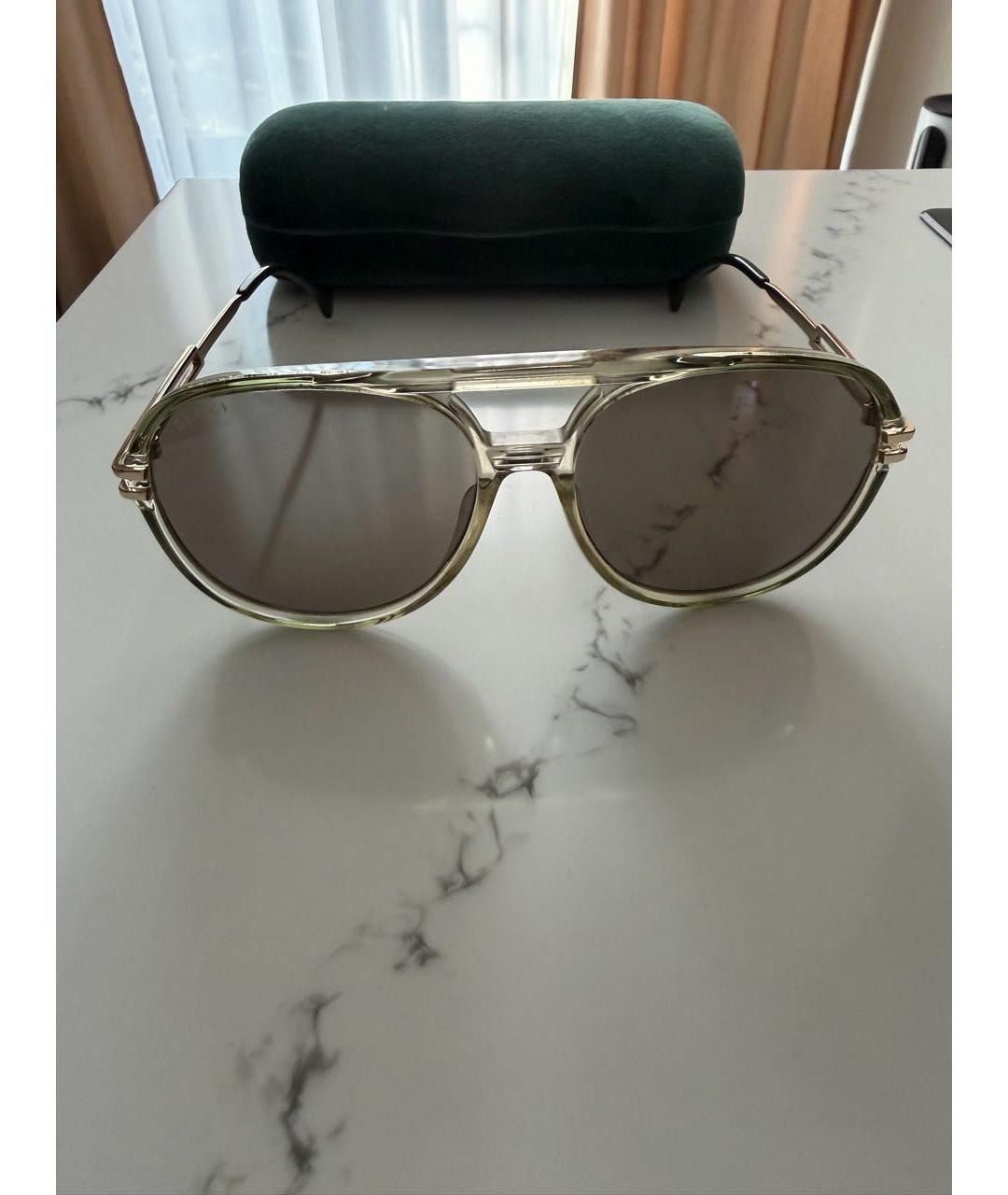 GUCCI Пластиковые солнцезащитные очки, фото 2