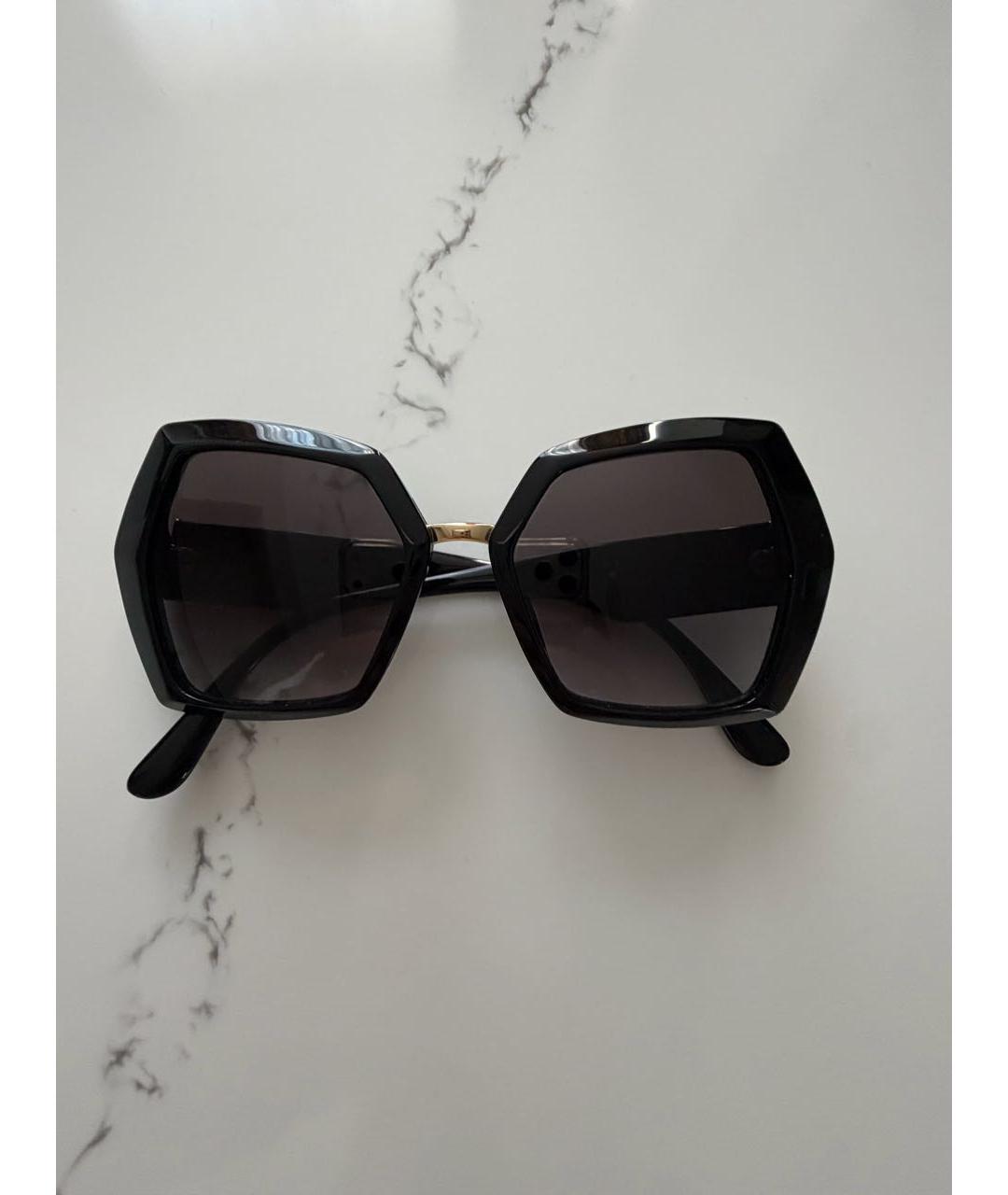 DOLCE&GABBANA Черные пластиковые солнцезащитные очки, фото 5